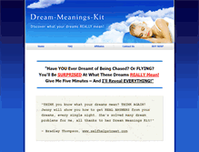 Tablet Screenshot of dream-meanings-kit.com